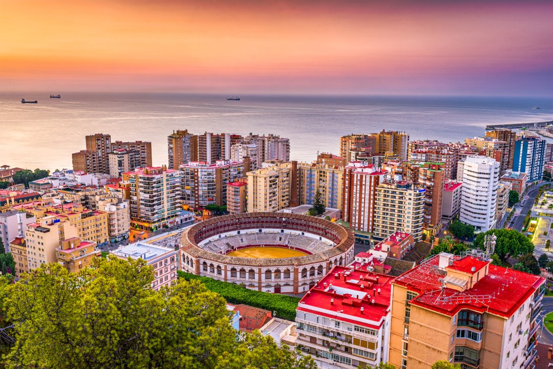 Malaga Spain Cityscape