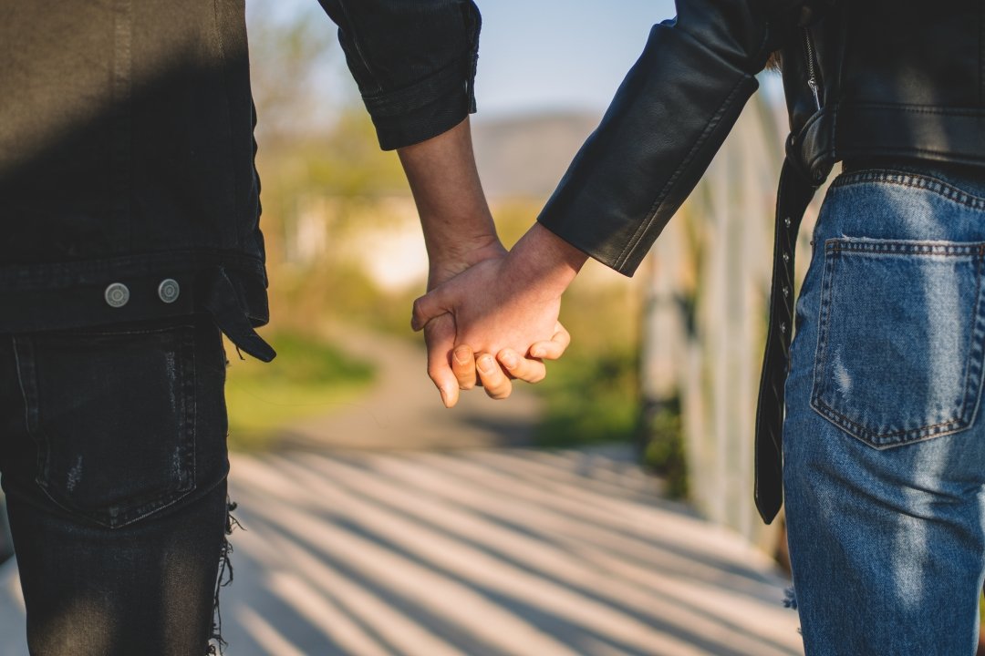 pareja feliz