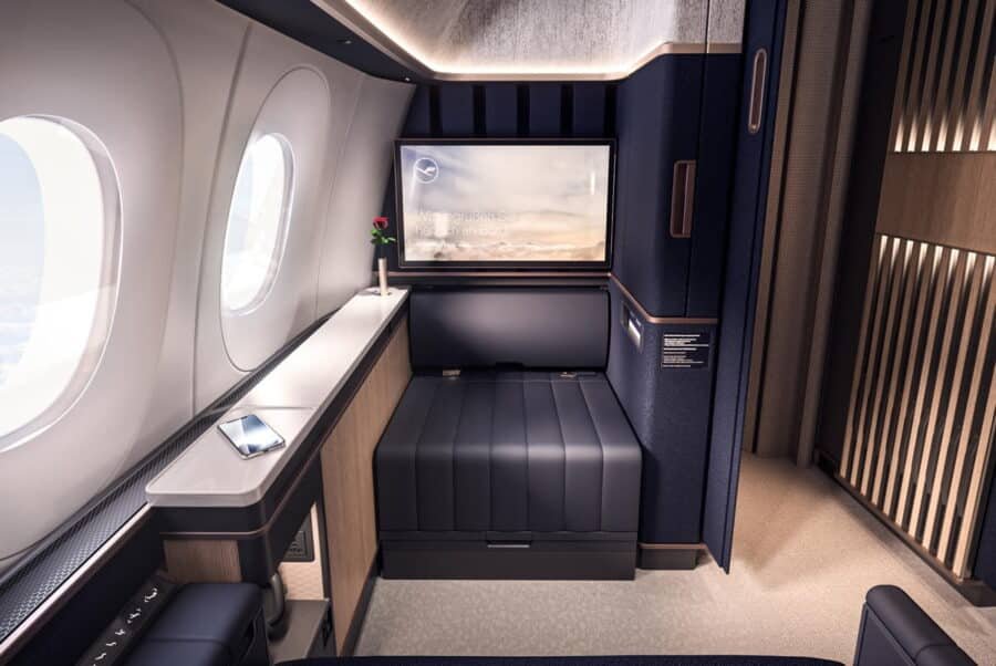 suite de lujo Lufthansa Airlines