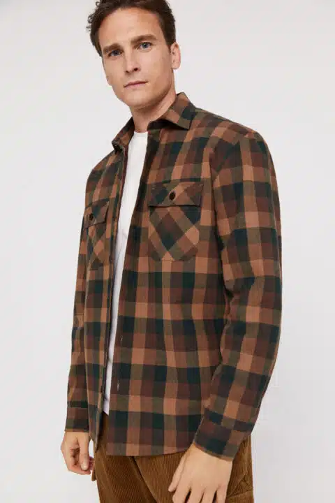 sobrecamisa acolchada hombre otoño invierno