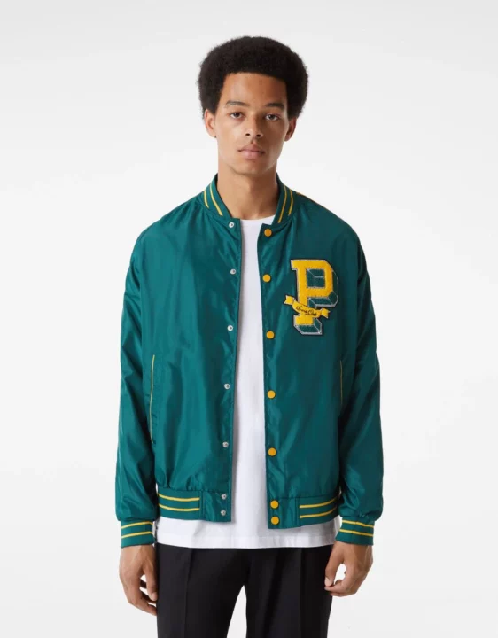 chaqueta unversitaria Bershka