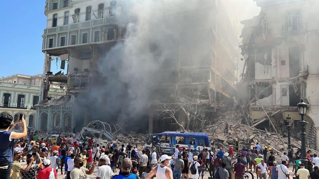 hotel de Cuba que explotó