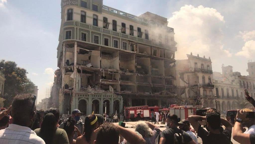 hotel de Cuba que explotó