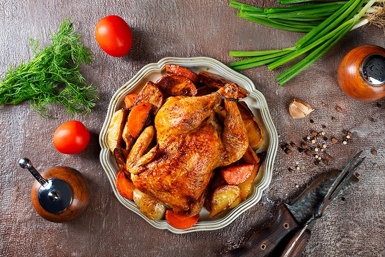 pollos enchilados al horno