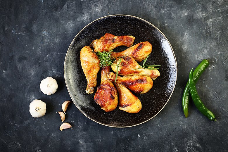 pollos enchilados al horno