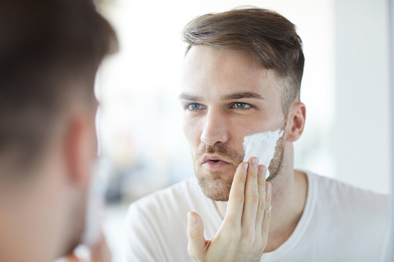 manera correcta de afeitarse la barba