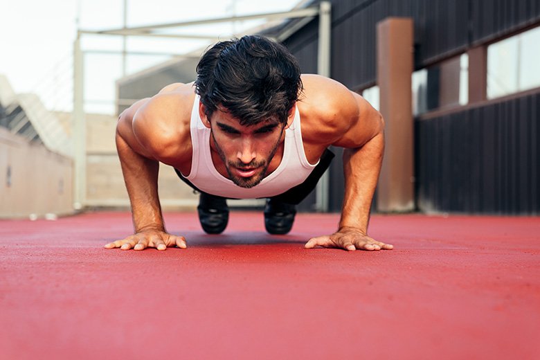 flexiones de pecho