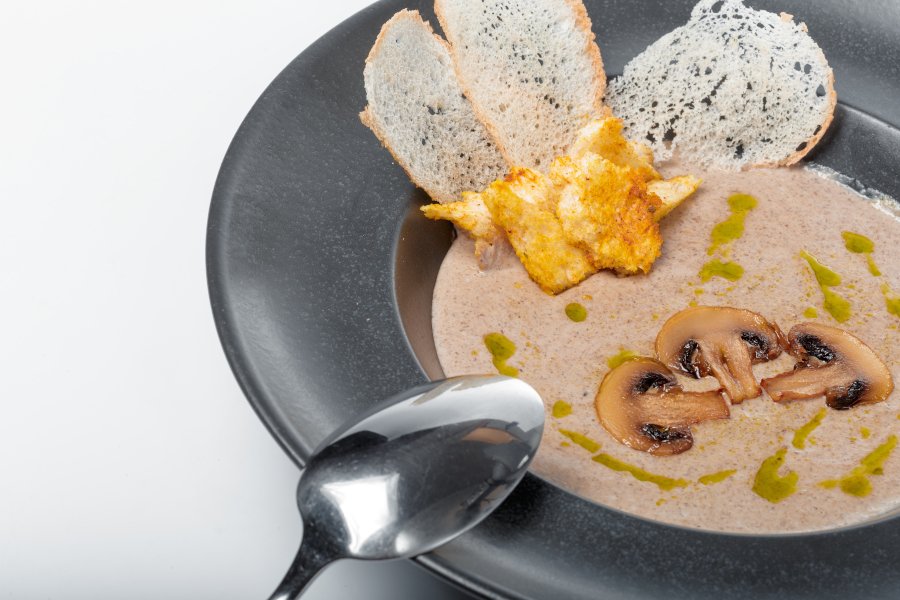 Crema de champiñones