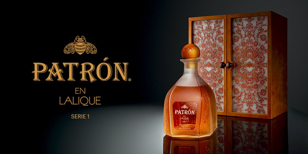 Tequila más costoso Patrón en Lalique Extra Añejo