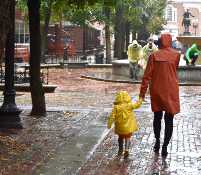 lluvia en Boston