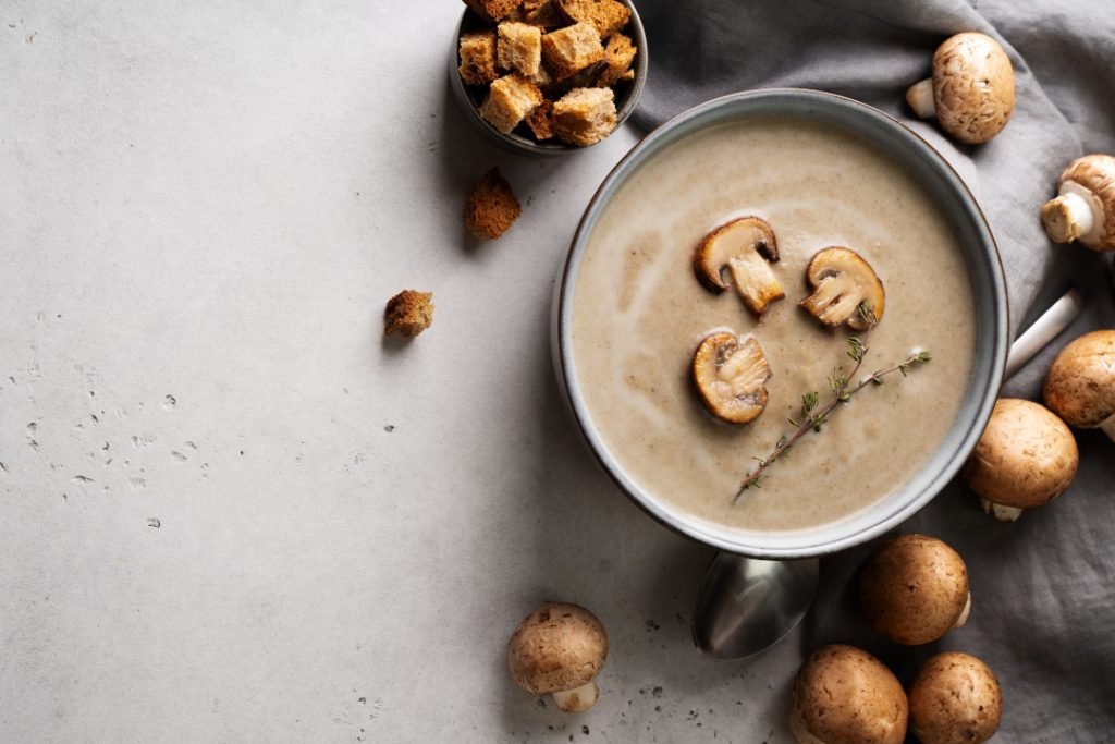 Crema de champiñones