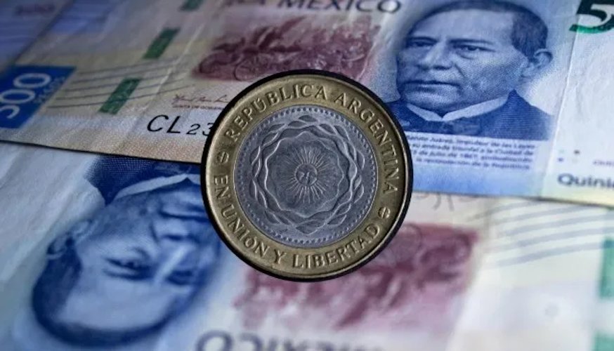 Dinero Peso argentino a peso mexicano