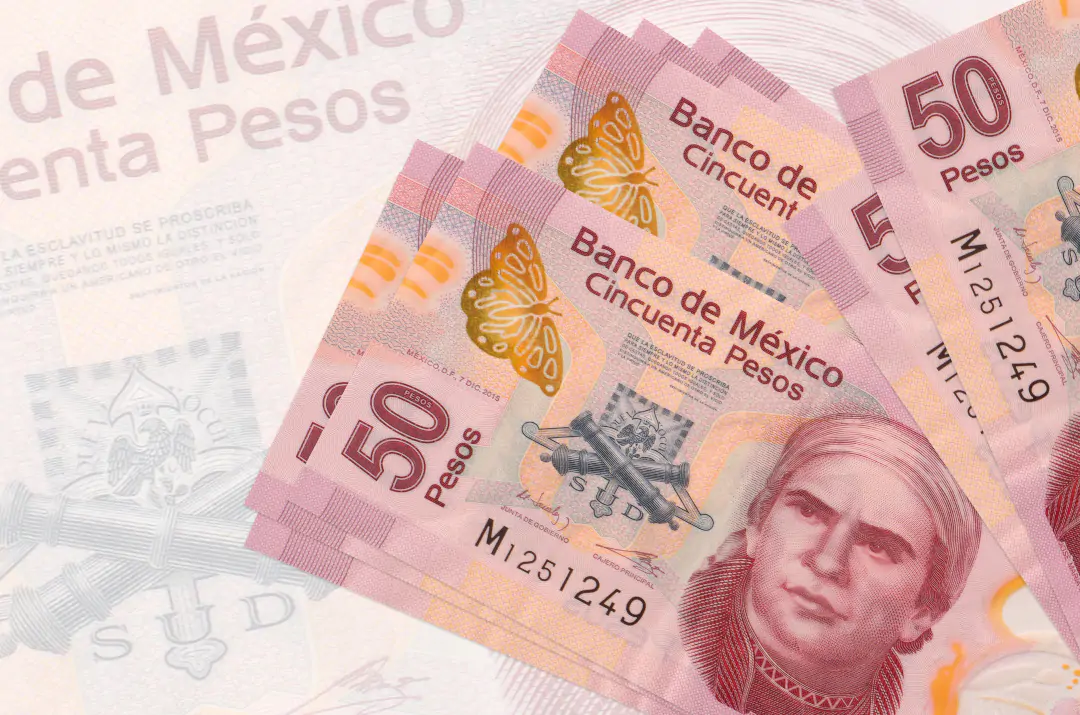 billete de cincuenta pesos mexicanos enva